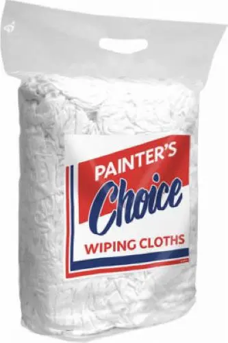 Intex Supply 414-Bl05-10D-Pc 4 Lb Bag Of #5 Painter's Choice White Cotton Knit Rags 1