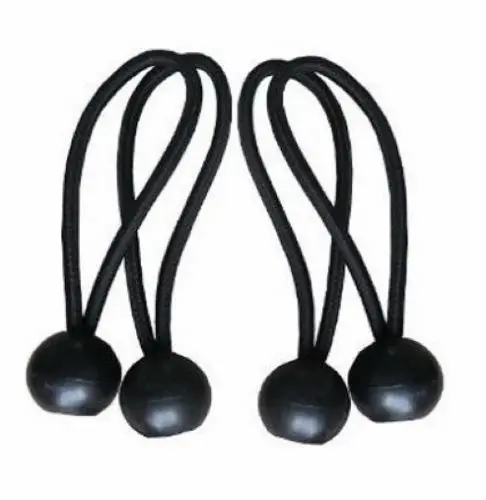 Itm Acc-Ball-0408 4-Count 8" Inch Black Ball Bungee Straps - Quantity Of 20 1