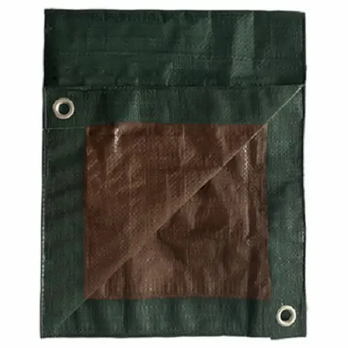Itm Md-Gt-Gb-1216 12' X 16' Green & Brown Reversible Polyethylene Storage Tarp Cover - Quantity Of 1 1