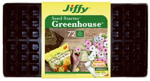 Jiffy T72hst-14 11" X 22" Plant Seed Tray Easy Grow Greenhouse Kit - Quantity Of 14 1