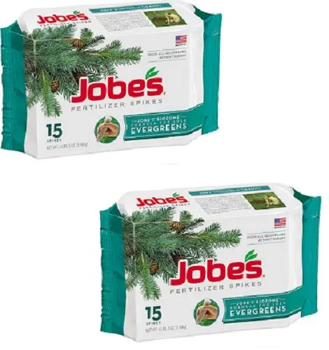 Jobe's 01611 15 Pack Evergreen Tree & Shrub Fertilizer Spikes - Quantity Of 2 1