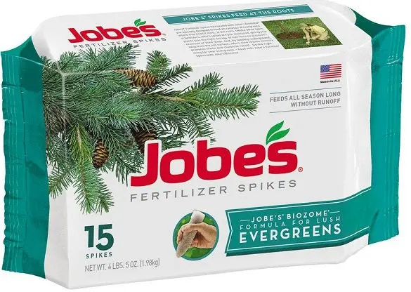 Jobe's 01611 15 Pack Evergreen Tree & Shrub Fertilizer Spikes - Quantity Of 5 1