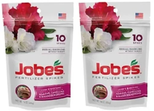 Jobe's 04101 10-Pack Azalea, Camellia, Rhododendron Fertilizer Spikes - Quantity Of 2 1