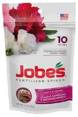 Jobe's 04101 10-Pack Azalea, Camellia, Rhododendron Fertilizer Spikes - Quantity Of 6 1