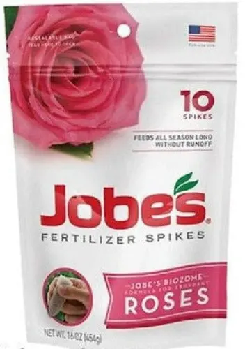 Jobes 04102 10-Pack Slow Release Rose Fertilizer Spikes - Quantity Of 5 1