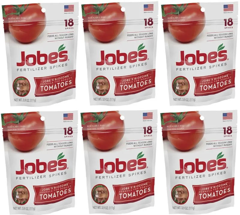 Jobe's 06005 18 Pack 6-18-6 Tomato Fertilizer / Food Spikes - Quantity Of 12 1