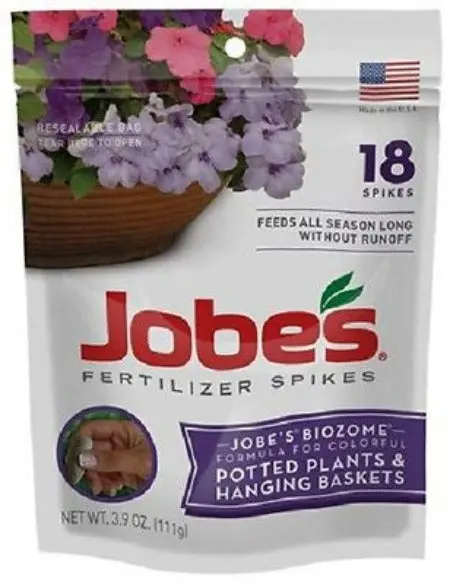Jobe's 06105 18 Pack 8-9-12 Potted & Hanging Plant Fertilizer Spikes - Quantity Of 7 1