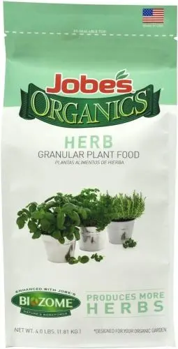 Jobe's 09127 4 Lb Bag Of 4-4-3 Organic Herb Plant Food Fertilizer 1