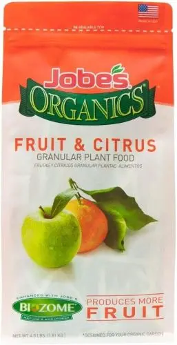 Jobe's 09226 4 Lb Bag Of 3-5-5 Organic Fruit & Citrus Plant Food Fertilizer 1