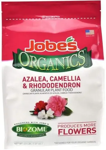 Jobe's 09826 4 Lb Bag Of 5-4-3 Organic Azalea Rhododendron Acid Loving Plant Food Fertilizer 1