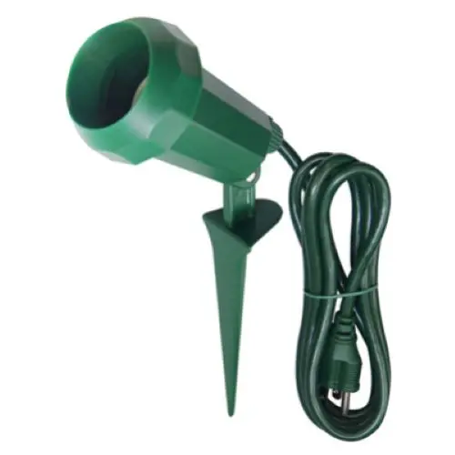 Kab Gl-005 Master Electrician Green Outdoor Floodlight Holder With 6' Cord - Quantity Of 6 1
