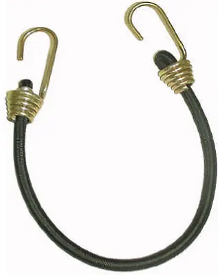 Keeper 06192 18" Black Industrial Strength Bungee Cords With Hd Steel Hooks - Quantity Of 10 1