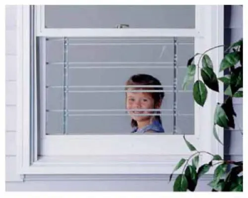 Knape & Vogt 1136 6-Bar Adjustable Window Security Guard 1