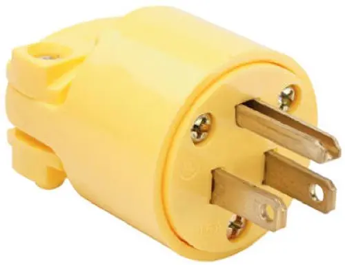 Legrand 4867Ycc10 Commercial Grade 15A Nema Yellow Electrical Plug End 1