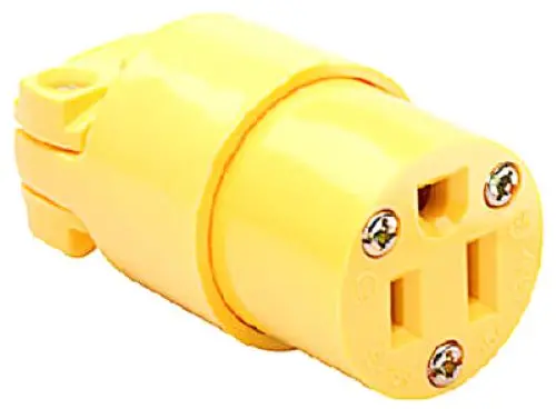 Legrand 4887Ycc10 Commercial Grade 15A Yellow Female Electrical Plug End 1