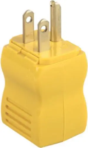 Legrand Ps5965ycc20 Yellow 15A 125V Hinged Straight Blade Plug 1