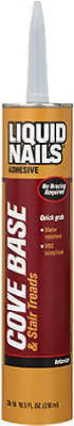 Liquid Nails Cb-10 10.5 Ounce Cove Wall Base Moulding Construction Adhesive - Quantity Of 12 1