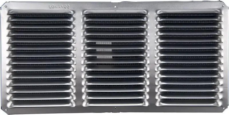 Lomanco C816 16" X 8" Aluminum Mill Finish Under Eave Cornice Vent With Screen 1