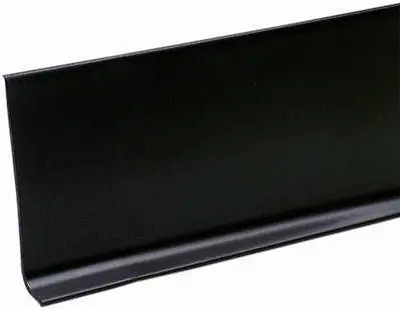 M D Bldg. 75457 4" X 120' Black Vinyl Wall Base Cove Moulding In Bulk Roll - Quantity Of 1 1