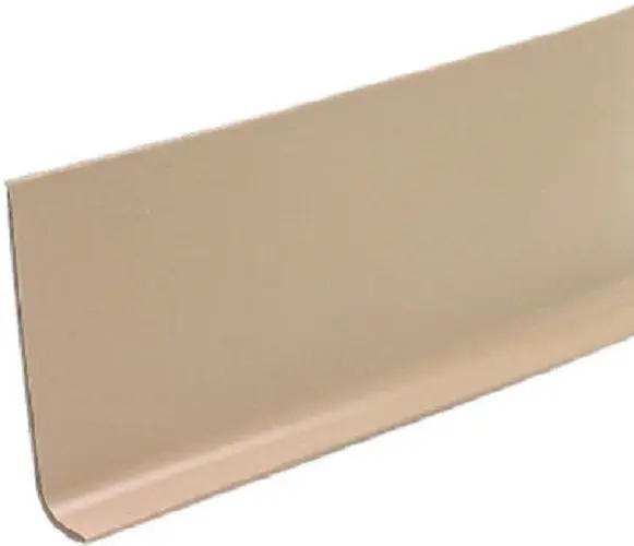 M D Bldg. 75473 4" X 120' Desert Beige Vinyl Wall Base Cove Moulding Bulk Roll - Quantity Of 1 1
