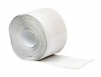 M D Bldg. 93203 4" X 20' White Vinyl Self Stick Wall Base Cove Moulding - Quantity Of 4 1