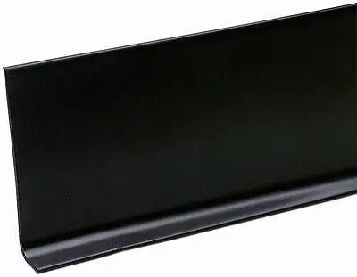 M D Building 75218 4" X 4' Black .080 Vinyl Cove Wall Base Moulding - Quantity Of 12 1