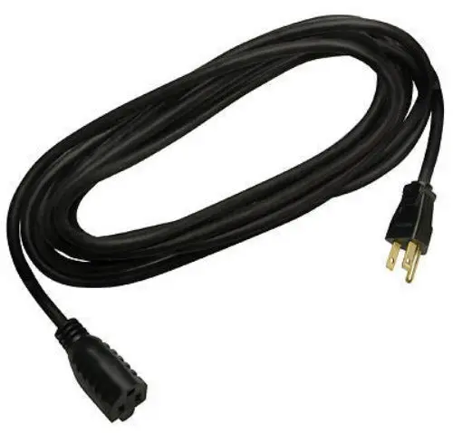 Master Electrician 02306Me 15' 16/3 Sjtw Black Round Vinyl Indoor / Outdoor 13A Extension Cord - Quantity Of 3 1