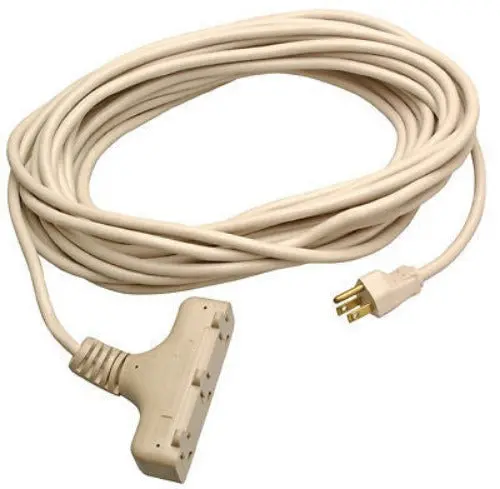 Master Electrician 02357Me 40' Foot 16/3 Sjtw Beige Extension Cord With 3-Way End - Quantity Of 2 1
