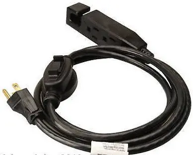 Master Electrician 04005Me 6' 16/3 Sjtw  Black Indoor Extension Cords With Inline Switch - Quantity Of 4 1