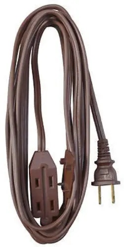 Master Electrician 09405Me 20' 16/2 Spt-2 Brown Vinyl Cube Tap Household Extension Cord - Quantity Of 12 1