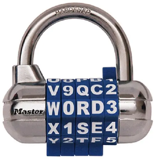 Master Lock 1534D Password Plus Combination Padlock Lock - Quantity Of 1 1
