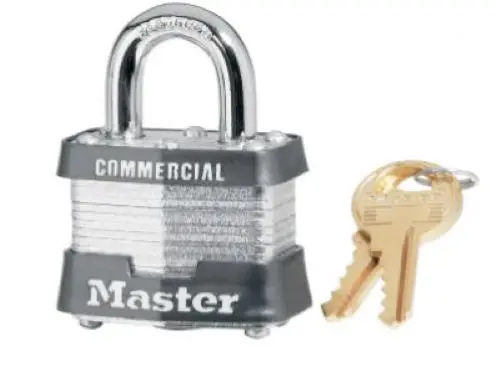 Master Lock 3Ka-3447 1-1/2" Inch Laminated Keyed-Alike Padlock 1