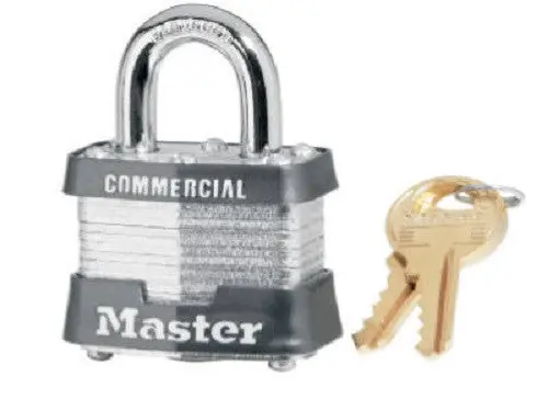 Master Lock 3Ka-3623 1-1/2" Laminated Keyed Alike Laminated Padlocks - Quantity Of 5 1