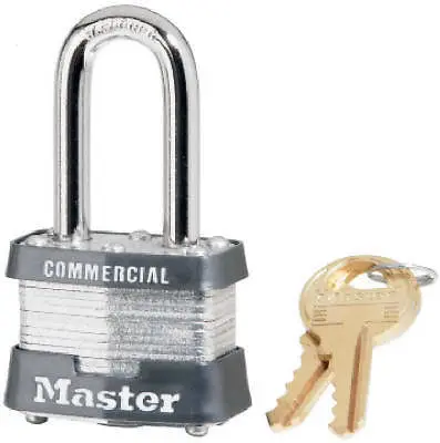 Master Lock 3Kalf-3210 1-1/2" Laminated Keyed Alike Padlocks W 9/32" Shackle 1