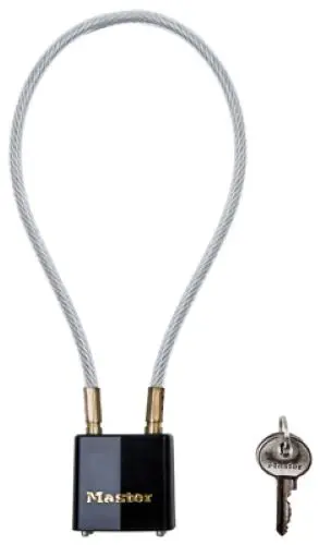 Master Lock 99Kadspt Keyed Alike 14" Steel Cable Lock - Quantity Of 2 1