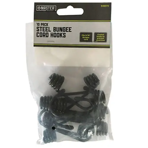 Master Mechanic Mm04 10-Pack Of 5/16" Inch Pvc Coated Bungee Hooks 1