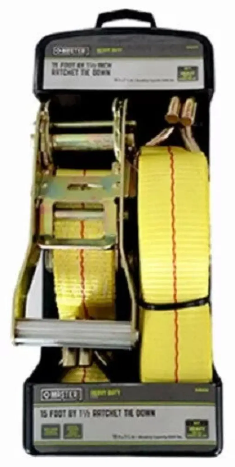 Master Mechanic Mm32 1-1/2" X 15' 5000 Lb Ratchet Tie Down Straps 1