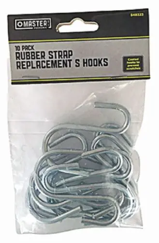 Master Mechanic Mm65 10-Pack Of Zinc Coated S-Hook Replacement Bungee Cord Hooks 1