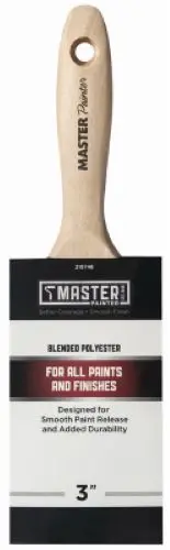 Master Painter 40430Tv 3" Inch Better Flat Paint Brush With Wood Handle - Quantity Of 2 1
