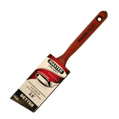 Master Painter 40525Tva 2.5" Inch Better Angle Sash Paint Brush With Wood Handle - Quantity Of 8 1