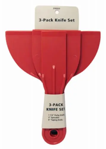 Master Painter 4718Tv 3-Pack Plastic Putty Combination Set - Quantity Of 24 1