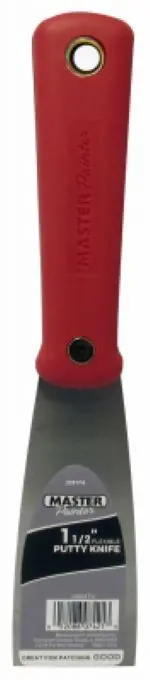 Master Painter 4824Tv 1.5" Inch Carbon Steel Flexible Putty Knife - Quantity Of 6 1