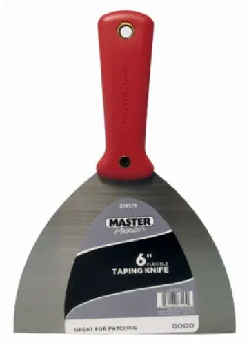 Master Painter 4838Tv 6" Inch Flexible Taping Knife With Carbon Steel Blade - Quantity Of 24 1