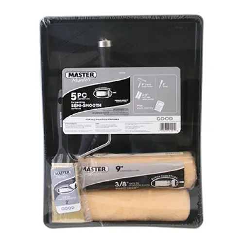 Master Painter Mpts-5Pc 5-Piece Paint Tray Set With Brush & Roller - Quantity Of 8 1