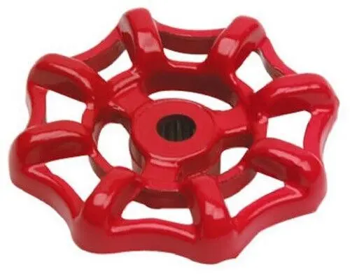 Master Plumber 223-842 Red Metal 12 Point Splined Stem Faucet Sillcock Handle 1