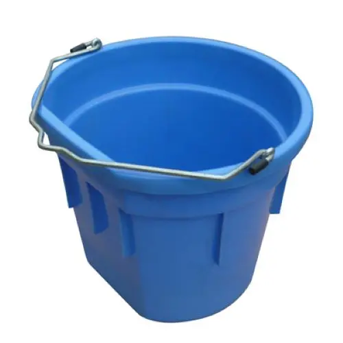 Master Rancher Mr20qp/Fsb-Skyblu 20-Quart Sky Blue Flat Back Sided Utility Bucket Pail - Quantity Of 2 1
