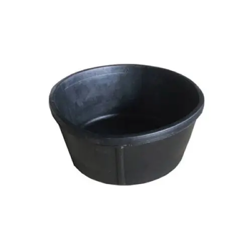 Master Rancher Mr2qr/Pan-Blk 2-Quart Black Rubber Hog Feed Pan - Quantity Of 15 1