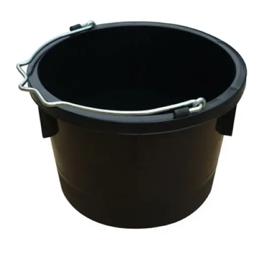 Master Rancher Mr8qp/Ub-Blk 8-Quart Black Poly Resin Farm & Ranch Utility Bucket Pail - Quantity Of 2 1