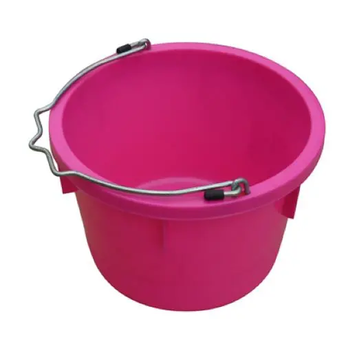 Master Rancher Mr8qp/Ub-Htpink 8-Quart Pink Poly Resin Farm & Ranch Utility Bucket Pail - Quantity Of 2 1