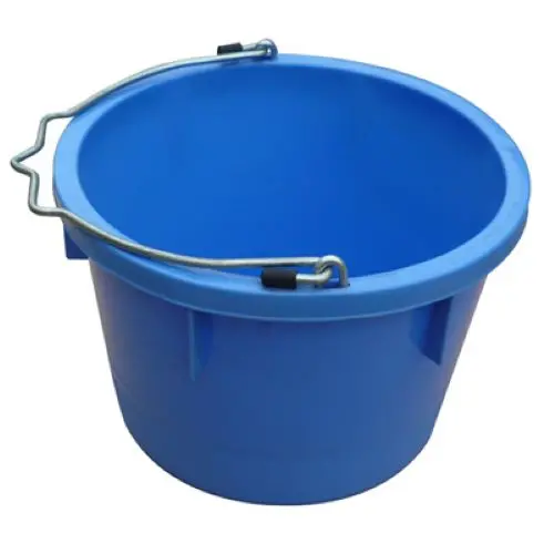 Master Rancher Mr8qp/Ub-Skyblu 8-Quart Sky Blue Poly Resin Farm & Ranch Utility Bucket Pail - Quantity Of 2 1